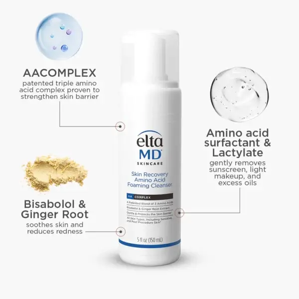 EltaMD Skin Recovery Amino Acid Foaming Cleanser (5 fl. oz) - Image 2