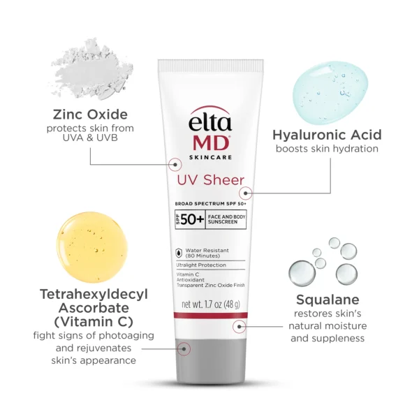 EltaMD UV Sheer Broad-Spectrum SPF 50+ (3.0 fl oz.) - Image 2